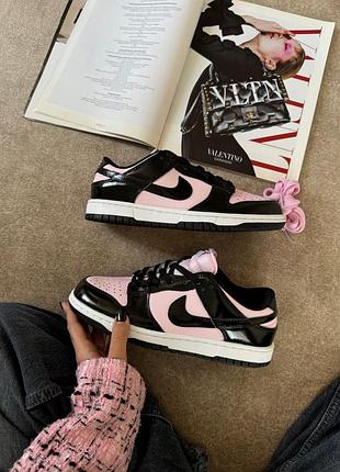 Жіночі кросівки nike sb dunk low black pink lacquer | 38–41