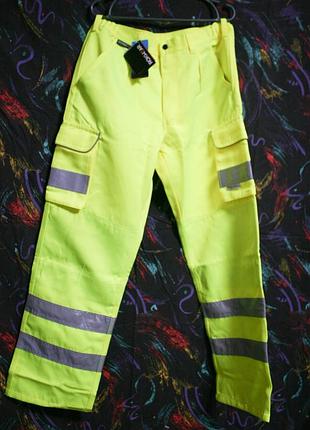 Продам новые сигнальные рабочие брюки карго rokwear, оригинал