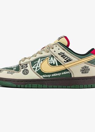Мужские кроссовки nike sb dunk low x stussy bmw m3