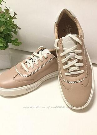 Р.37 clarks женские кожаные кроссовки оригинал