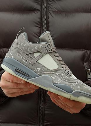 Air jordan retro 4 kaws grey 4