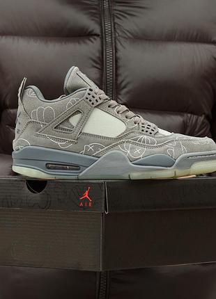 Air jordan retro 4 kaws grey
