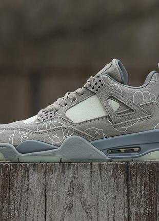 Air jordan retro 4 kaws grey 6