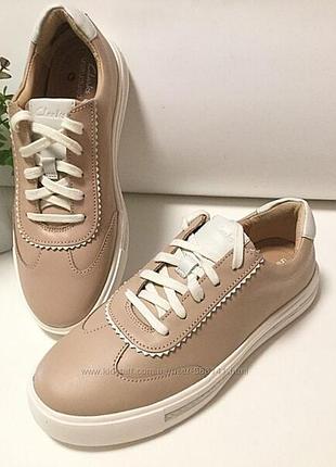 Р.37 clarks женские кожаные кроссовки оригинал