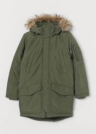 Тепла куртка-парка h&m 7-8