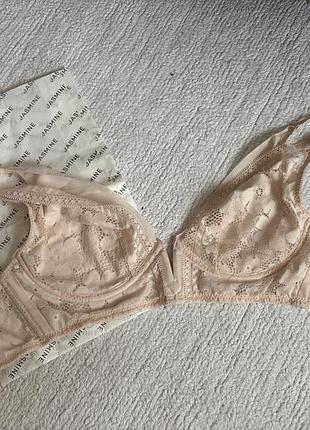 Бюстгальтер мереживний жіночий jasmine lingerie бежевий 75c