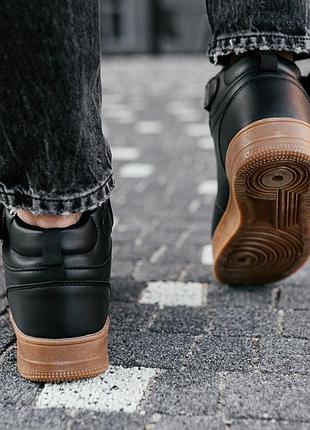 Зимові кросівки stilli black\camel (на липучці)