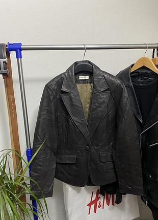 Шкіряний піджак жакет шкіряний піджак жакет george leathers real leathers пальто шкіра куртка кожа 3