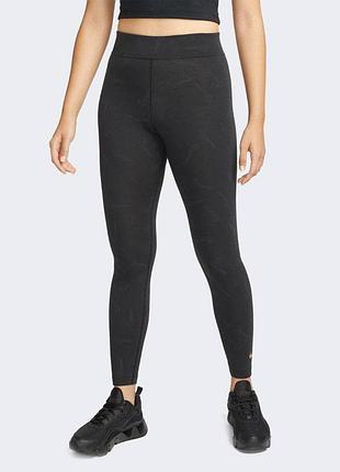 Nike женские лосины черные монограммы tight fit размер xs do2577-010