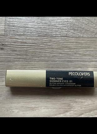 Двоколірні тіні-стік для повік pecolovers two-tone shimmer eyes (відтінок 01)