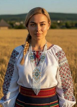 Кольє для жінок з чеського бісеру 46 см