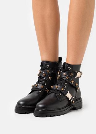 Черевики жіночі steve madden чорні шкіряні