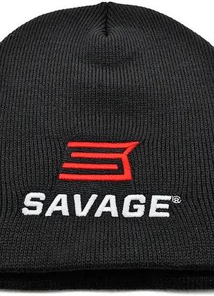 Шапка savage beanie hat в'язана до: чорний