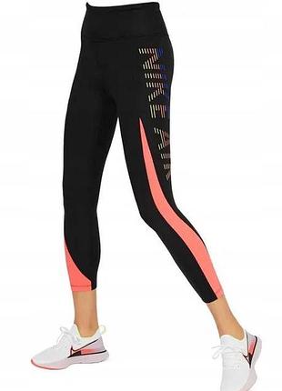 Nike air женские лосины 7/8 dri-fit размер s dn4523-010