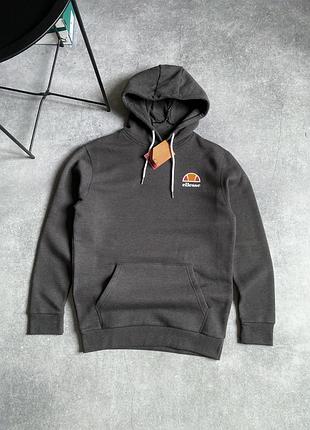 Ellesse oh hoody оригінал новий чоловічий худі кофта толстовка реглан світшот пайта балахон еліс елес сірий на флісі теплий осінь зима фірмовий