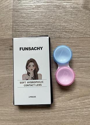 Кольорові гідрофільні м'які контактні лінзи funsachy soft hydrophilic contact lens