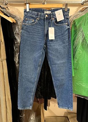 Темно-сині джинси bershka оригінальні прямі рівні вінтажні нові