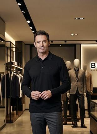 Поло чоловіче з довгим рукавом hugo boss