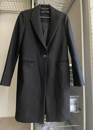 Пальто жіноче zara чорне s