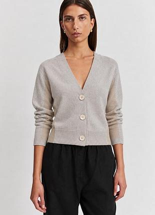 Вовняний тонкий кардиган massimo dutti з кашеміром (розмір xs, made in italy)