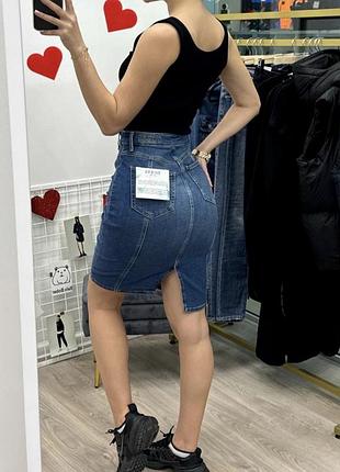 Міді спідниця жіноча guess джинсова синя 27 розмір