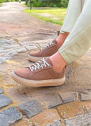 Р.38 clarks женские кроссовки кожаные оригинал