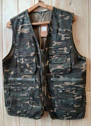 Новый жилет многокарманный kippaul/classic&amp;fashion