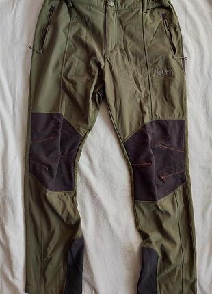 Чоловічі трекінгові штани rax softshell фліс розмір m/l