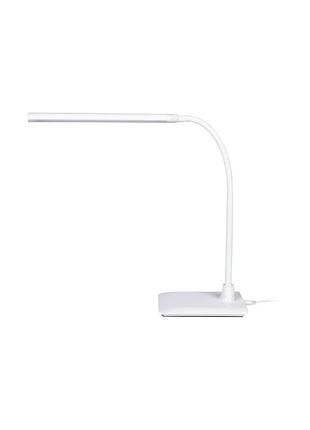 Настольная led-лампа с гибкой шеей тип вилки g белый livarno home