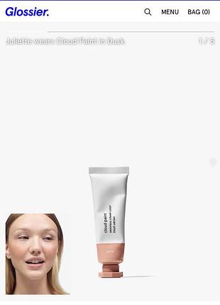 Рум'яна glossier cloud paint