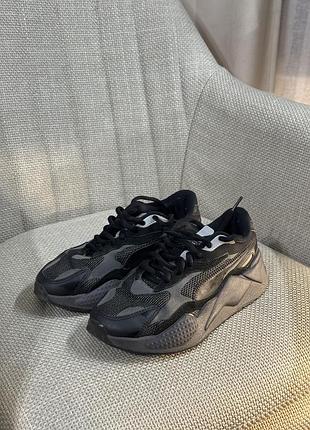 Кросівки жіночі puma rs-x effect чорно-сірі