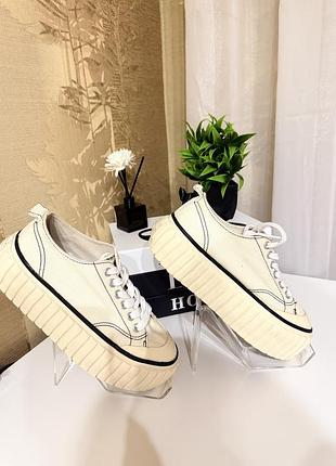 Женские молочные кеды 👟 diesel hanami