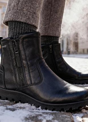 Зимові черевики натуральна шкіра ecco 40