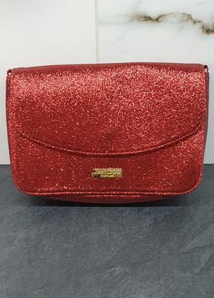 Клатч жіночий червоний блискучий сумка jimmy choo