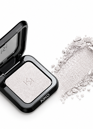 Тени для век kiko milano maxi mod high pigment eyeshadow - 01 glacial impact metallic white - металлический белый (000304-01)