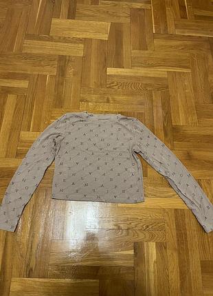 Лонгслів жіночий, приталений, ніжно-коричневий