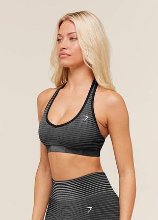 Топ жіночий gymshark безшовний топ бра коричневий розмір l