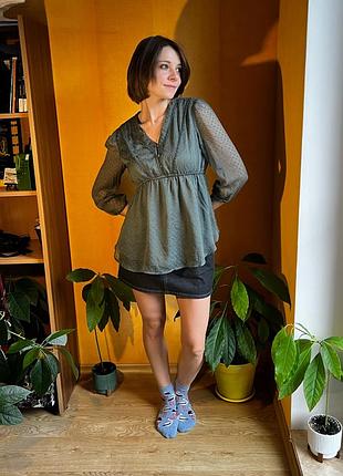 Зелена блуза жіноча only maternity