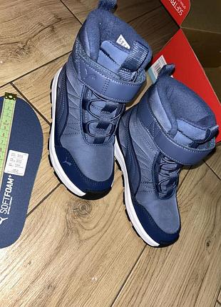 Зимові черевики для хлопчика puma сині