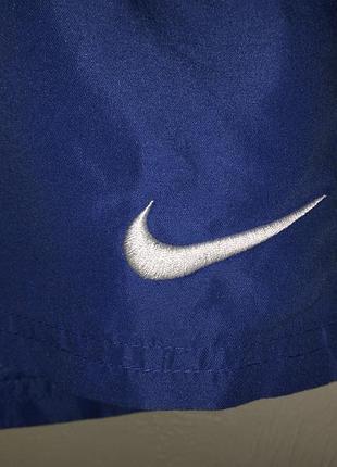 Синие шорты детские с сеткой nike 4