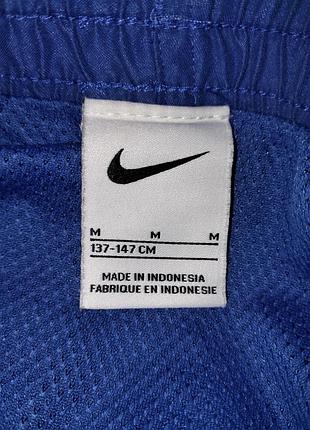 Синие шорты детские с сеткой nike 5