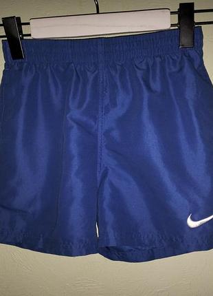 Синие шорты детские с сеткой nike 2