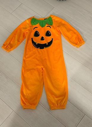 Карнавальный костюм комбинезон тыква halloween , хэллоуин. 3-4 года . в отличном состоянии