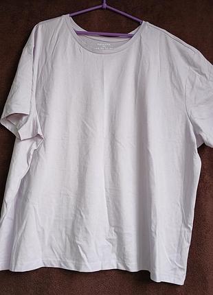 Футболка женская светло сиреневая, 3xl, eur 54-56, батл