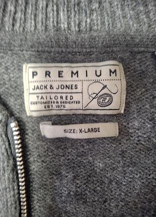 Premium,шерстяная мужская кофта на замке 8