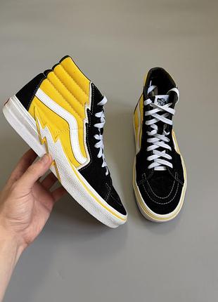 Кеды vans sk8-hi bolt yellow 42(27cm) half cab ultracush