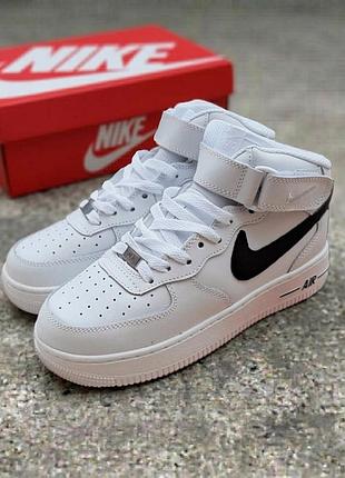 Nike air force 1 '07 mid  жіночі зимові кросівки з хутром / жіночі зимові черевики 4w264