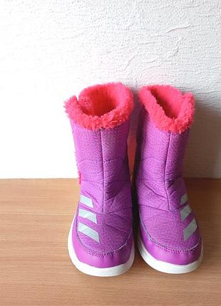 Зимові демисезонні чоботи дутіки adidas 27 р. устілка 17 см.