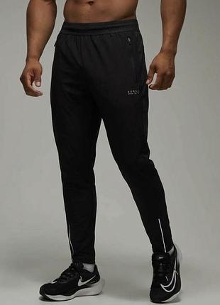 Man нові штани спортивні еластичні чоловічі чорні boohoo active running для бігу
