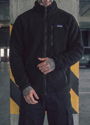 Фліска patagonia retro pile fleece — чорна
